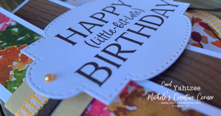 An Over the Top Fun Fold Birthday Card