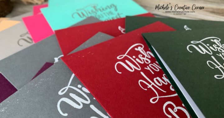 A Large Greeting Stamp and Heat Embossing