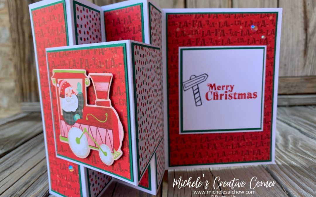 Accordion Fold Santa Express Card