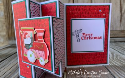 Accordion Fold Santa Express Card