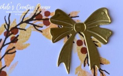 Cottage Wreath Fun Fold Card